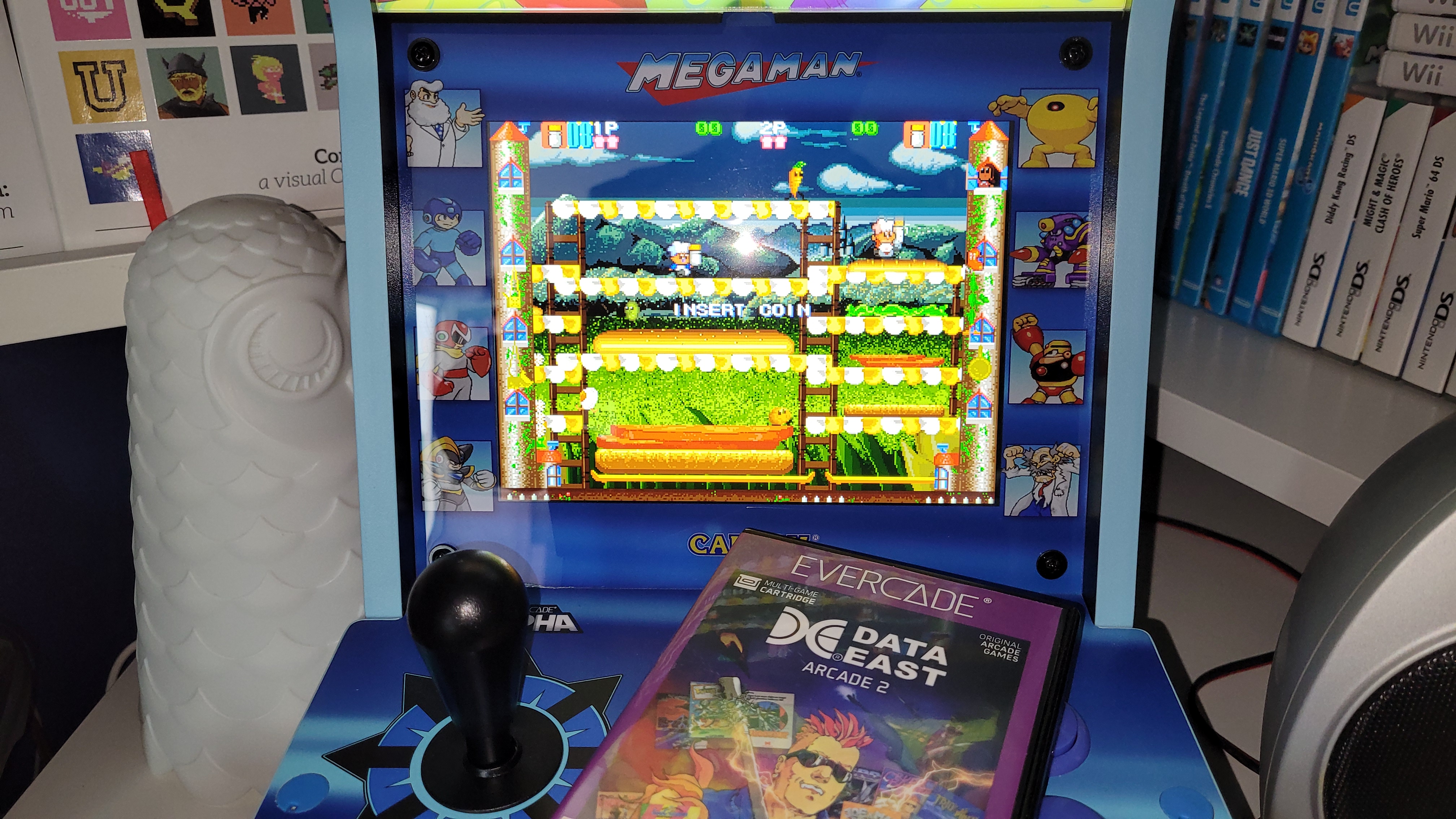 Having fun with BurgerTime 2 from Data East Arcade 2 on the Evercade Alpha